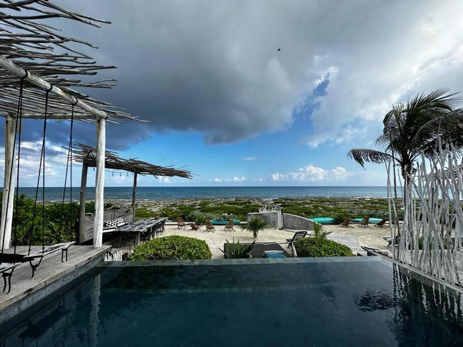 Tulum Beachfront Villa I'Ik By Casa Xuul Tulum Exterior foto
